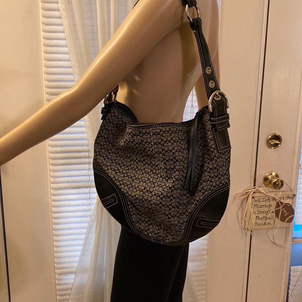 Coach handbag with small wallet